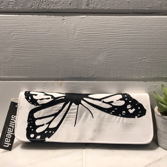 Shiraleah Handbags - Papillon Silk Butterfly Clutch by Shiraleah